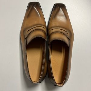 Loafers men genuine leather handmade 9.5
